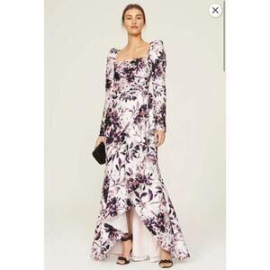 45. Badgley Mischka Floral Gown Womens 6 Princesscore Modest Swiftie Wedding